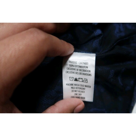 Robert Graham Mens Button Up Shirt 3XL Long Sleeve Floral Pattern Rose Flip Cuff - Picture 8 of 10